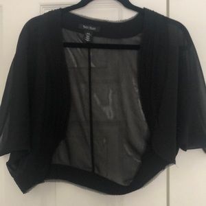 Sheer Black Bolero